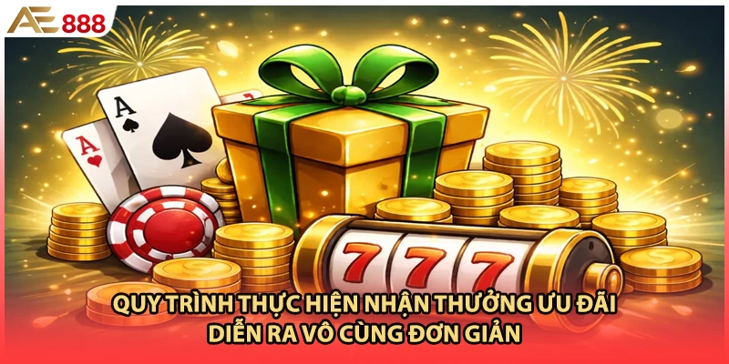 Quy trình thực hiện nhận thưởng ưu đãi diễn ra vô cùng đơn giản